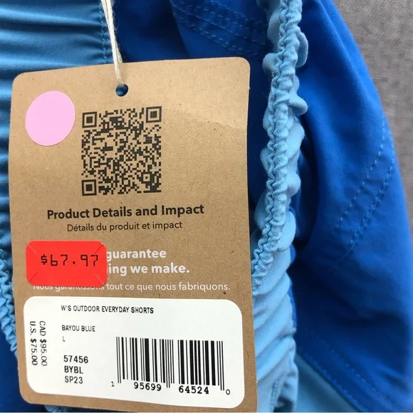 Patagonia Blue and Aqua Athletic Shorts - Picture 8 of 12